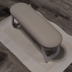 Chic Beige Nail Arm Rest